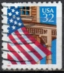 Stamps United States -  Bandera