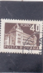 Stamps Romania -  Edificio de correos