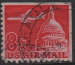 Stamps United States -  Avion d' pasajeros y Capitolio