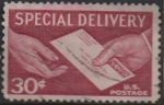 Stamps United States -  Sobre y Manos