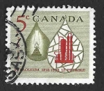 Stamps Canada -  381 - Centenario de la Industria Petrolera de Canadá