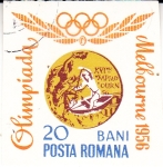 Stamps Romania -  OLIMPIADA MELBOURNE'56