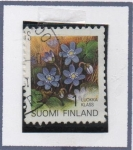 Stamps Finland -  Flores, Hepatica