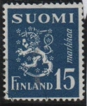 Stamps Finland -  Escudo d' Armas