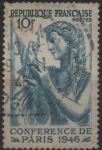 Stamps France -  Holding the Dove of Peace