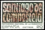 Stamps Spain -  ESPAÑA 1989 3041 Sello Nuevo Patrimonio Humanidad Coruña Ciudad Santiago de Compostela Michel2919