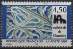 Stamps France -  Chambery Cathedral, Savoie