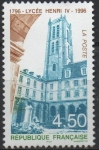 Stamps France -  BHenri IV High School