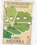 Stamps Andorra -  oficinas postales 