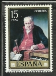 Stamps Spain -  El organista Felix Lopez (Vicente Lopez)