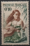 Stamps France -  Mujer con guitarra en la Playa