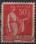 Stamps France -  Paz con rama d' Olivo