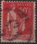 Stamps France -  Paz con rama d' Olivo