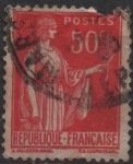 Stamps France -  Paz con rama d' Olivo