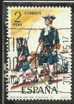 Stamps Spain -  Oficial Regimiento Real de Artilleria