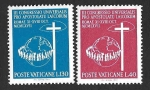 Sellos de Europa - Vaticano -  453-454 - III Congreso de Laicos Católicos