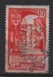 Stamps France -  abbey of the Holy Cros poiters