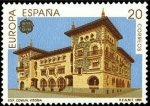 Stamps Spain -  ESPAÑA 1990 3058 Sello Nuevo Europa CEPT Oficinas Postales Edificio Comunicaciones Vitoria Scott2622