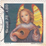 Stamps Brazil -  ANGEL TOCANDO  MANDOLINA