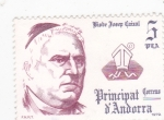 Stamps Andorra -  Bisbe Josep Caixal 