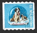 Stamps Switzerland -  1101 - Recuerdos Suizos en Cúpula de Nieve