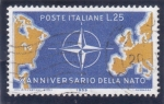 Stamps Italy -  X Aniversario de la NATO 