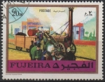 Stamps United Arab Emirates -  Locomotoras Antiguas