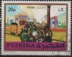Stamps United Arab Emirates -  Locomotoras Antiguas