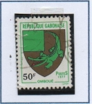 Stamps Africa - Gabon -  Escudo d' Armas, Omboue