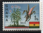 Sellos de Africa - Ghana -  Maiz