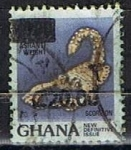 Sellos de Africa - Ghana -  Escorpion