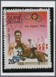 Stamps Guinea Bissau -  Juegos Olímpicos, Los Ángeles,  Ecuestre