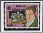 Sellos del Mundo : Africa : Guinea_Bissau : Comunicaciones Mundiales, Samuel morse