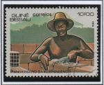 Stamps Guinea Bissau -  Independencia 11º Anv, Albañil