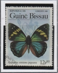 Sellos del Mundo : Africa : Guinea_Bissau : Mariposas, Apaturina erminea papuana