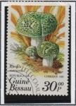 Stamps Guinea Bissau -  Hongos, Russula virescens