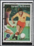 Sellos del Mundo : Africa : Guinea_Bissau : Jugadas d' Futbol