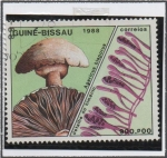 Sellos de Africa - Guinea Bissau -  Hogos, Agaricus bisporus