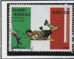 Stamps Guinea Bissau -  Championships Italia, Jugadas