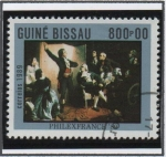 Stamps Guinea Bissau -  Rouget d' lisle que canta la Marsellesa