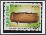 Sellos del Mundo : Africa : Guinea_Bissau : Instrumentos Musicales, Bombalon