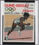 Sellos de Africa - Guinea Bissau -  JUEGOS olimpicos d' Barcelona, Velocista