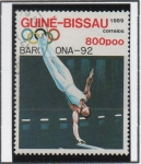 Stamps Guinea Bissau -  JUEGOS olimpicos d' Barcelona, Salto con Pértiga