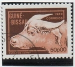 Sellos de Africa - Guinea Bissau -  Syncerus caffer