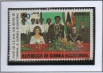 Stamps Equatorial Guinea -  Visita d' l' Reyes d' España, Recepción Gurnamental 