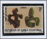 Stamps Equatorial Guinea -  Woob-Carved Figuras, Black Gazelle