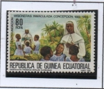 Stamps Equatorial Guinea -  Misioneras Inmaculada Concepcion, Ordenando primeras Monjas