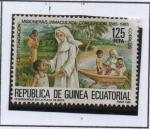 Stamps Equatorial Guinea -  Misioneras Inmaculada Concepcion, Desenbarco en l' playa