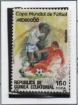 Stamps Equatorial Guinea -  Championships Mexico '86, Jugadas