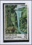 Sellos de Africa - Guinea Ecuatorial -  Cascada en l' Selva